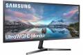 Samsung S34J55W 34' 3440 x 1440 Ultra WQHD 21:9 2K Resolution 4ms 75Hz 2x HDMI DisplayPort AMD FreeSync Eye Saver Flicker Free LED Backlit Monitor