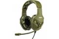 Konix PS-400 Gaming Over Ear-hovedtelefoner kabelbundet Stereo Camouflagegrøn Lydstyrkeregulering