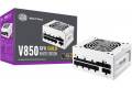 Cooler Master V850 SFX Gold White Edition Full Modular, 850W, 80+ Gold Efficiency, ATX Bracket Included, Quiet FDB Fan, SFX Form Factor, 10 Year.