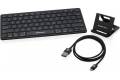 IOGEAR GKB632BKIT-GAMU01 Slim Mobile Keyboard with Stand and Reversible Micro USB Cable