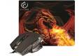 Rebeltec Red Dragon set med mus + musmatta