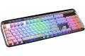 Kesoto Crystal Pudding Keycaps Double Shot PBT Keycap Set Full 108 Key Set Retro Punk Typewriter-Style - White