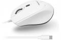 Macally Usb C Mouse For Mac - Precise And Able - Wired Type C Mouse For Macbook Pro Air Pc Ios Android - Ambidextrous Body, Multiple Dpi, And 5Ft.
