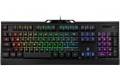 K54 RGB Membrane Gaming Keyboard, 19-Key Anti-Ghosting, WASD and Arrow Keys Exchange, 8 Multimedia Hotkeys, 9 LED Backlit Modes, Slim Profile.
