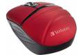 Verbatim 70706 Wireless Mini Travel Mouse with Commuter Series, Red