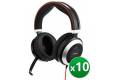 Jabra Evolve 80 MS Duo Headset with Discrete Boom Arm (10-Pack)
