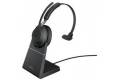 Jabra Evolve2 65 Ms With Stand Usb-c Via Bluetooth-adapter Optimerat För Ms Teams Mono Svart