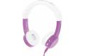 BuddyPhones InFlight on-ear hörlurar (lila)