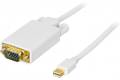 Deltaco mini DisplayPort till VGA(HD15) kabel