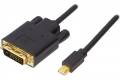 Deltaco mini DisplayPort till DVI-D kabel