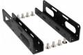 InLine HDD/SSD Einbauschienen, 6,35cm (2,5") zu 8,89cm (3,5"), nur Rahmen und Schrauben, schwarz