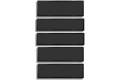 Demciflex Staubfilter Set für CaseLabs STH10 - schwarz/schwarz