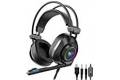 AULA S600 Professional Wired Gaming Headset Lightweight Noise Canceling Over-Ear PC Gaming Headphones with 360 Degree Rotation Omnidirectional Mic.