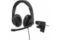 Hama "HS-USB300 & C-400" PC Office Streaming Set black