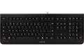 CHERRY TKL Corded Compact Keyboard - Cable Connectivity - USB Type A Interface - 6 Multimedia, Volume Up, Volume Down, Previous Track, Next Track.
