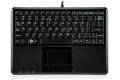 Perixx PERIBOARD-510 H PLUS US mini-USB- med touchpad och hubb