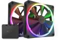 NZXT F140 RGB 140mm PWM Twin Pack (svart)
