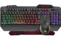 Marvo Marvo CM306, Keyboard set + mouse and pad for gamers, CZ/SK, for gaming, membrane type wired (USB), black, illuminated