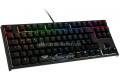 Ducky ONE 2 TKL PBT Gaming Tastatur, MX-Red, RGB LED - CH-Layout, schwarz