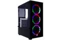 1st Player Fire Dancing V2-A RGB Tempered Glass Mid Tower Gaming Case Black