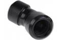 Alphacool Eiszapfen 16mm HardTube Anschraubtülle 45° L-Verbinder Acryl- Messingrohre - Deep Black