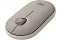 Logitech Pebble M350 Wireless Mouse - Optical - Wireless - Bluetooth/Radio Frequency - 2.40 GHz - Sand - USB - 1000 dpi - Scroll Wheel - 3 Button(s)