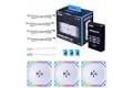 Lian Li UNI Fan SL V2 RGB Revolutionized Daisy-Chain ARGB Fan 120mm Triple Pack White SL120V2-3W