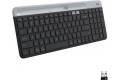 Logitech K585 Multi-Device Slim Wireless Keyboard, Built-in Cradle for Device; for Laptop, Tablet, Desktop, Smartphone, Win/Mac, Bluetooth/Receiver, Compact, Easy Switch, 24 Month Battery - Graphite
