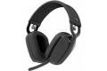 Logitech Zone Vibe 100 Lightweight Wireless Over Ear Headphones with Noise Canceling Microphone, Advanced Multipoint Bluetooth Headset, Works with.