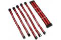 Kolink Core Adept Braided Cable Extension Kit – Black/Red
