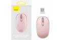 Baseus Wireless mouse F01B Tri-mode 2.4G BT5.0 1600 DPI (pink)