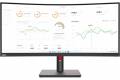 Lenovo ThinkVision T34w-30 34" 21:9 UWQHD Curved VA WLED LCD Monitor, Black