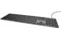 Deltaco Wired slim office keyboard low-profile aluminum