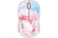 Logitech - Design Collection Limited Edition Wireless 3-button Ambidextrous Mouse with Colorful Designs - Cotton Candy