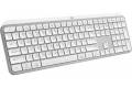 Logitech - MX Keys S Advanced Full-size Wireless Scissor Keyboard for PC and Mac with Backlit keys - Pale Gray