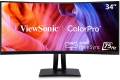 ViewSonic - ColorPro VP3456A 34" LCD Curved UltraWide QHD Monitor (USB-C, HDMI, DP) - Black
