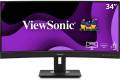 ViewSonic - VG3456C 34" IPS LCD Curved UWQHD 60Hz Monitor (HDMI, DP, USB-C) - Black