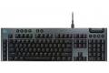 Logitech - G915 X Full-size Corded Mechanical GL Red Linear Switch Gaming Keyboard for PC/Mac with RGB Backlighting - Black