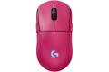 Logitech - PRO 2 LIGHTSPEED Lightweight Wireless Optical Gaming Mouse with 4 Customizable and Switchable Magnetic Side Buttons - Magenta