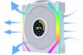 Lian Li UNI FAN SL120 Wireless LCD Reverse Vit