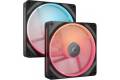 Corsair iCUE LINK LX140-R RGB Svart Reversed 2-pack