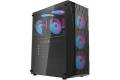 Darkflash DK352 Mesh computer case + 4 aRGB fans (black)
