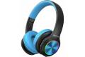 PowerLocus PLED wireless headphones for kids (black and blue)