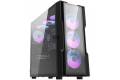 Darkflash DK431 Glass computer case (black) + 4 RGB fans