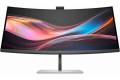 HP 734pm 34' Class Webcam UW-QHD Curved Screen LED Monitor - 21:9 - 34' Viewable - In-plane Switching (IPS) Black Technology - Edge LED Backlight -...