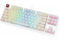 Glorious PC Gaming Race Aura Keycaps - 105 Keycaps, ANSI, US-Layout, weiß