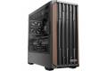 Okinos Cypress 7 Genuine Walnut Wood Tempered Glass ATX Mid-Tower Case, Black