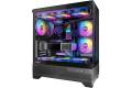 Okinos Aqua 7 ARGB Tempered Glass ATX Mid-Tower Computer Case, Black