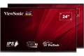 ViewSonic VA2456A-MHD_H2 Dual Monitor Pack Head-Only 1080p IPS Frameless Monitors with 120Hz, Eye Care, VESA Mountable, HDMI, DisplayPort, and VGA...