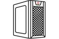 Jonsbo NV10 PC-chassi mini tower ITX silver